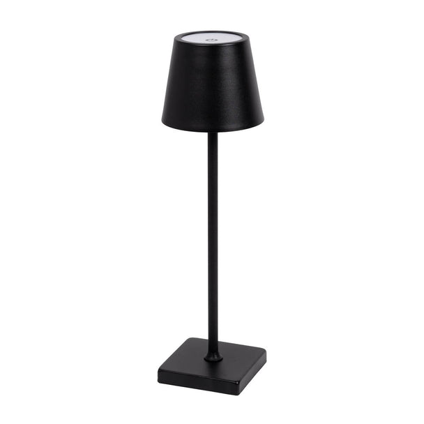 Veioza Hold LED 5W Erste - vedere frontala design minimalist industrial negru mat
