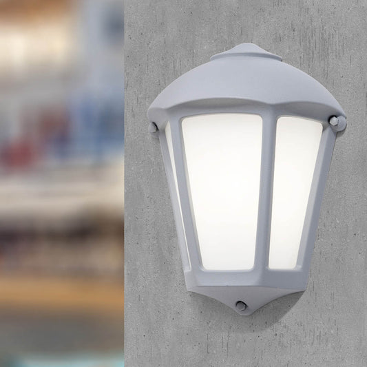 Aplica Fabio 1XE27 IP55, gri, Fumagalli