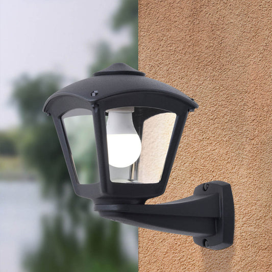 Aplică exterior Roby E27 IP55 negru Fumagalli - design rotund clasic anti-coroziune intrare terasă
