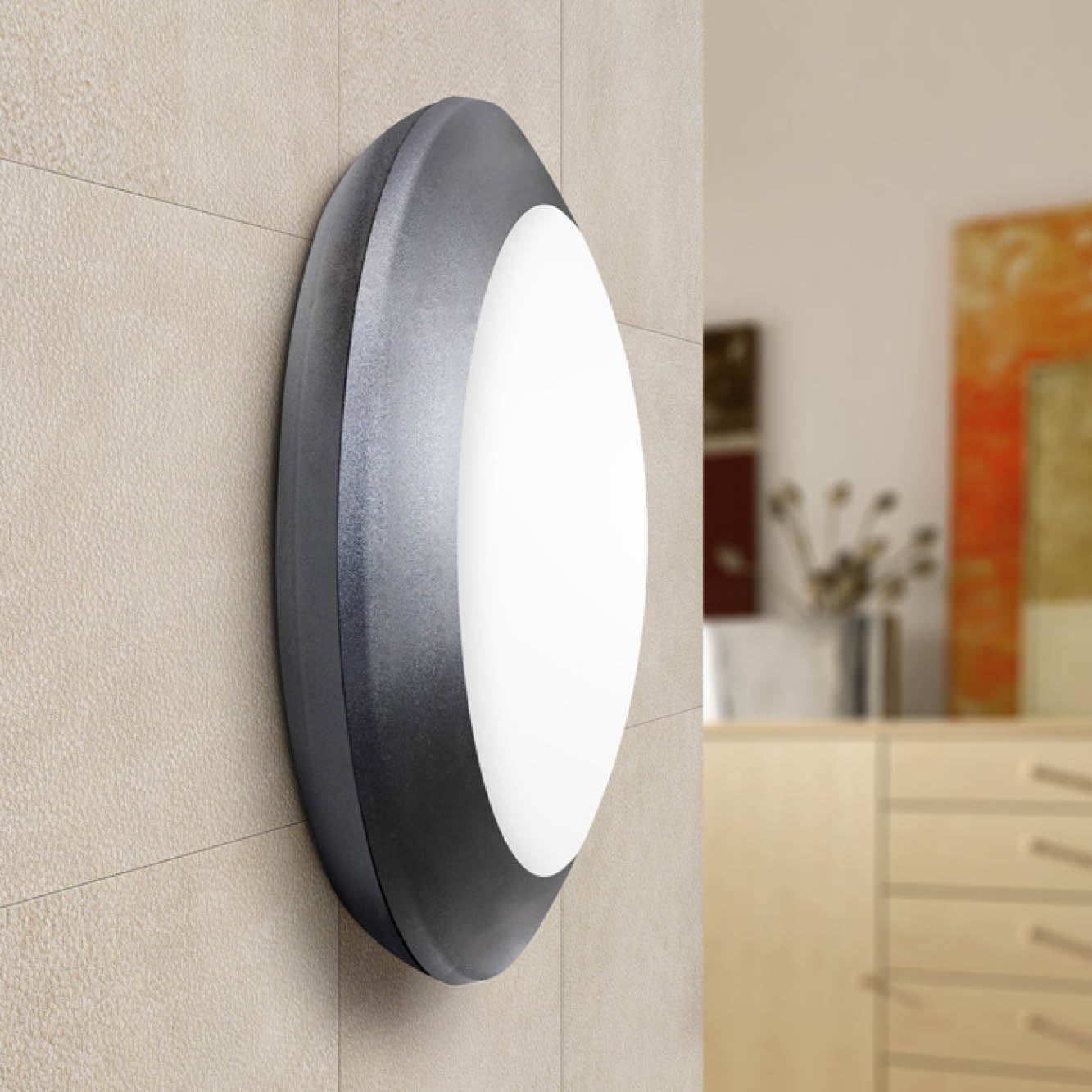 Plafoniera exterior Berta E27 IP66 negru Fumagalli - rezistentă coroziune UV terasă fațadă