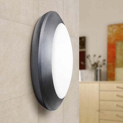 Plafoniera exterior Berta E27 IP66 negru Fumagalli - rezistentă coroziune UV terasă fațadă