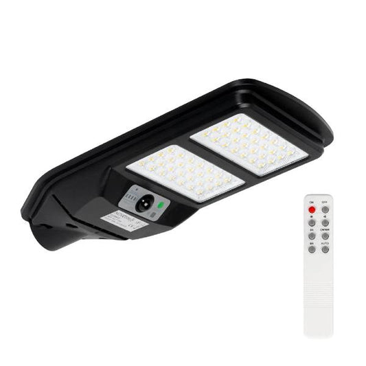 Corp stradal solar LED Novelite Suno 80W cu senzor de miscare, vedere frontala