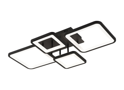 Plafoniera Ambient Erste 70W - lumina calda 3CCT aprinsa in living modern minimalist