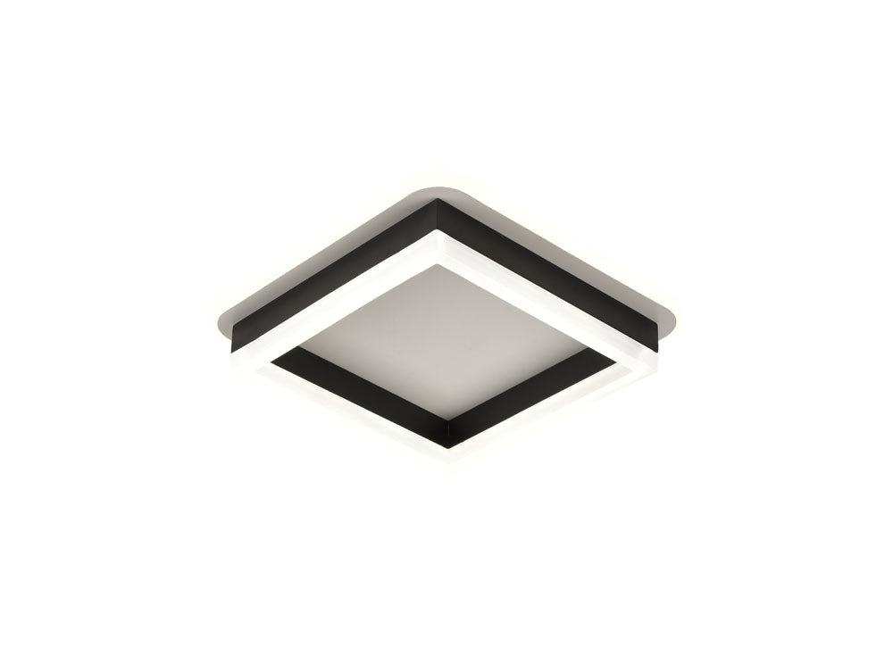 Detaliu design negru alb plafoniera LED Elya Erste 3CCT 2975lm