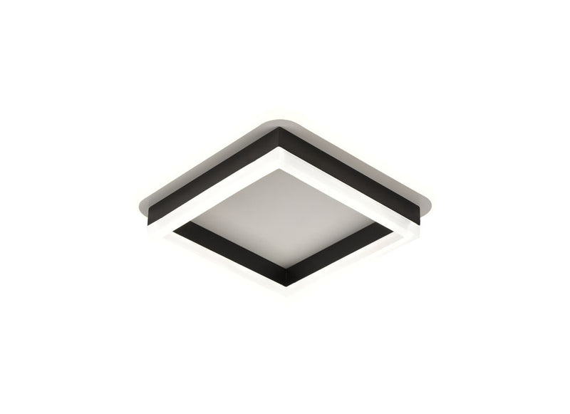 Detaliu design negru alb plafoniera LED Elya Erste 3CCT 2975lm