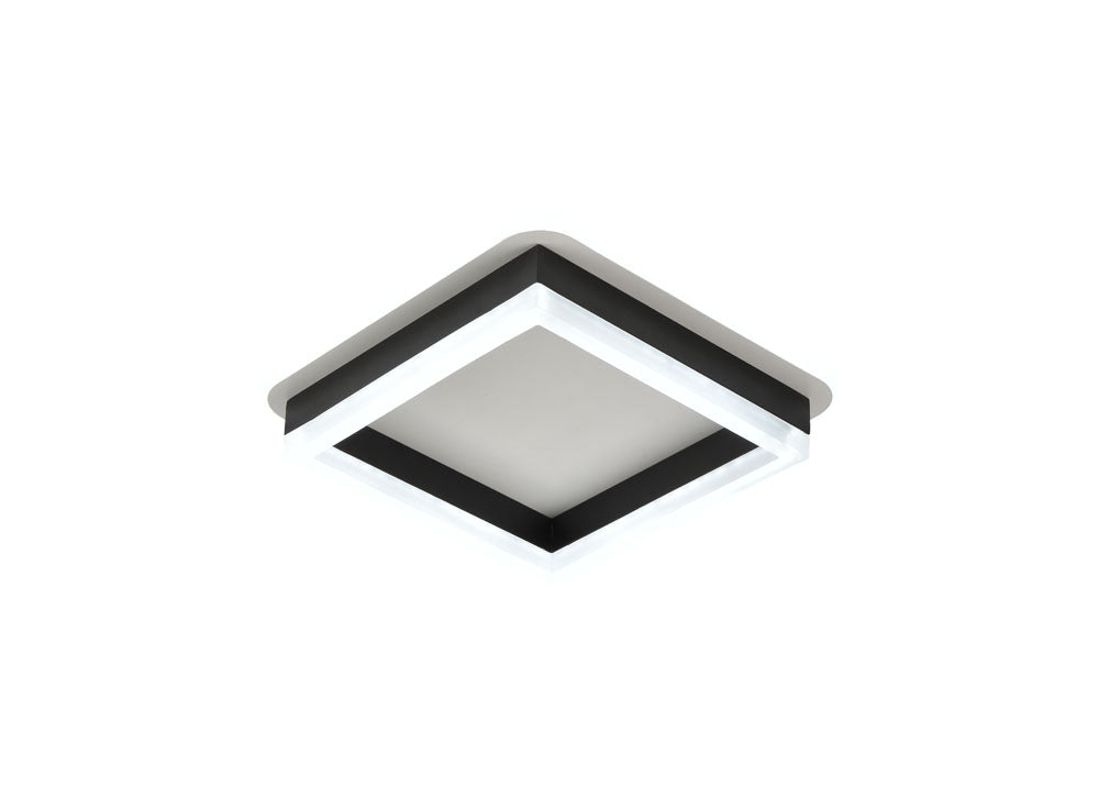 Plafoniera LED Elya 35W aprinsă living dormitor - lumină uniformă 2975 lumeni 3CCT