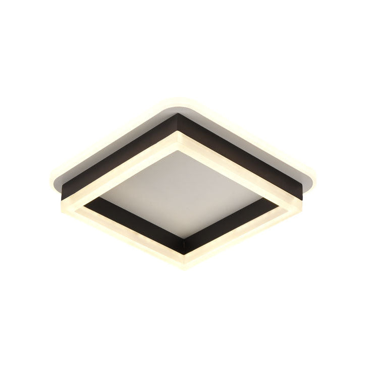 Plafoniera LED Elya 35W negru alb Erste - iluminat tavan design modern contrast