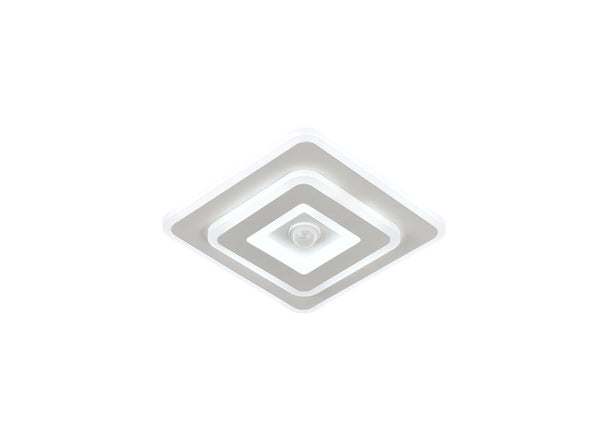 Plafoniera LED Deco 18W alb cu senzor mișcare Erste - iluminat automat hol modern