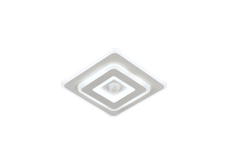 Plafoniera LED Deco 18W alb cu senzor mișcare Erste - iluminat automat hol modern