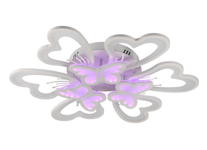 Detaliu montaj plafoniera Butterfly LED Erste pe tavan - instalare simplă
