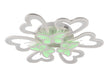 Detaliu design organic curbat plafoniera LED Butterfly Erste alb elegant