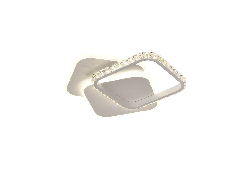 Detaliu finisaj alb mat plafoniera LED Lumix Erste 3CCT 4450lm