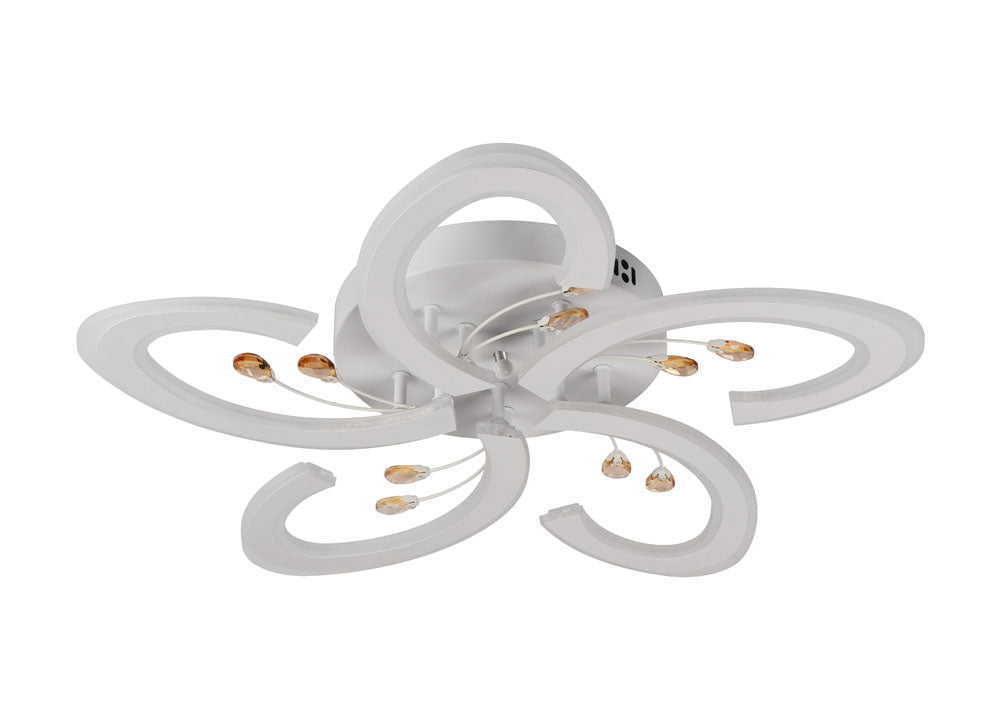 Detaliu design modern alb plafoniera LED Tasha Erste 3CCT 10800lm