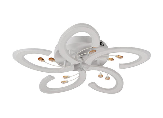 Detaliu design modern alb plafoniera LED Tasha Erste 3CCT 10800lm