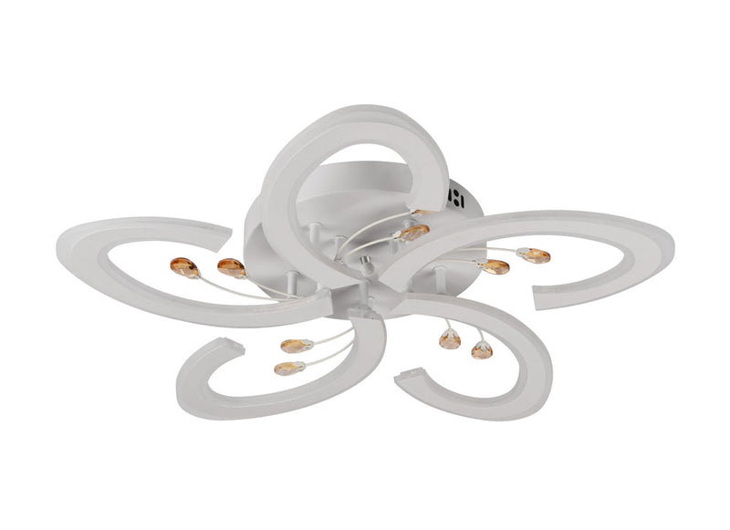 Detaliu design modern alb plafoniera LED Tasha Erste 3CCT 10800lm