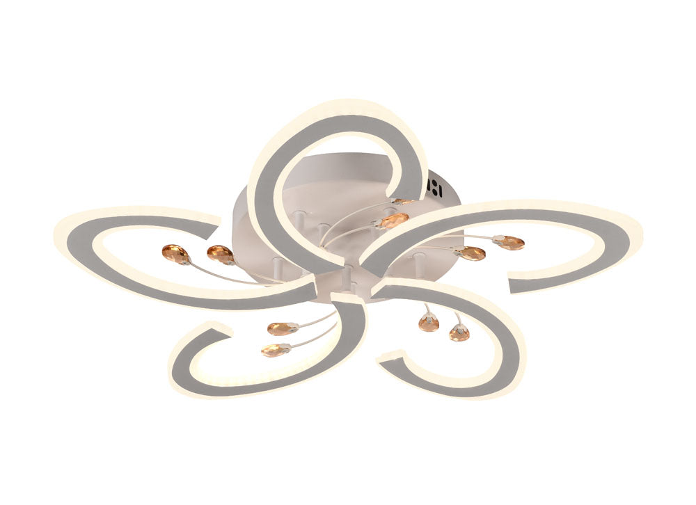 Plafoniera LED Tasha 100W montată tavan living spațios - iluminat dimabil elegant Erste