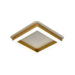 Plafoniera Zino LED 40W aurie Erste - vedere frontala design geometric contemporan elegant

