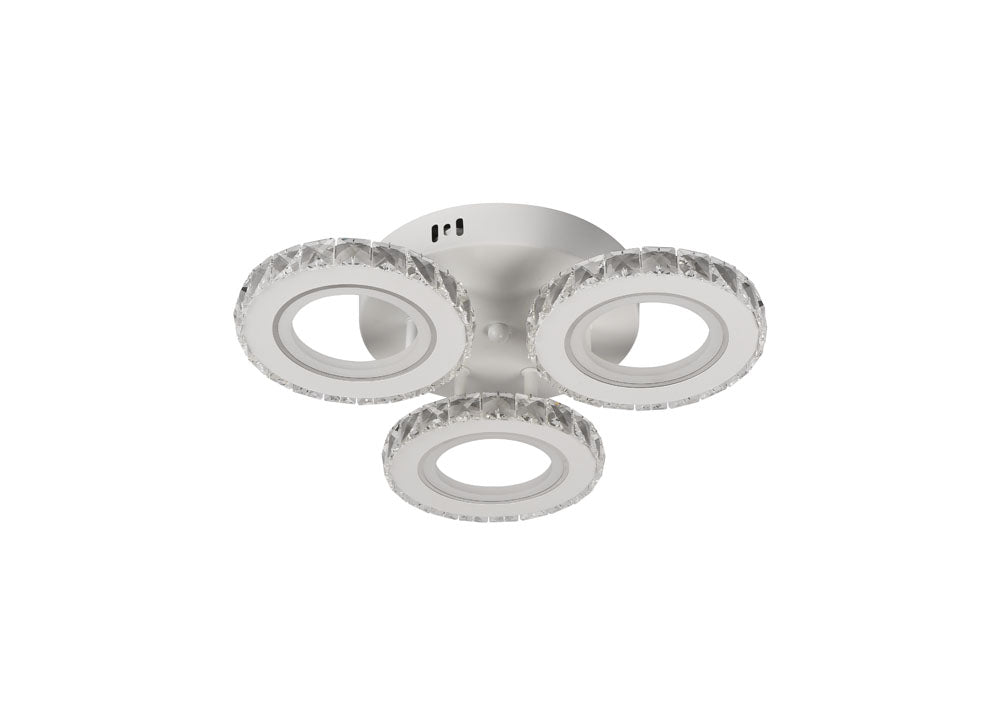 Plafoniera Myra Erste 55W - lumina calda 3CCT aprinsa in living spatios