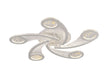 Plafoniera Drop Erste 70W - lumina calda 3CCT aprinsa in living spatios modern