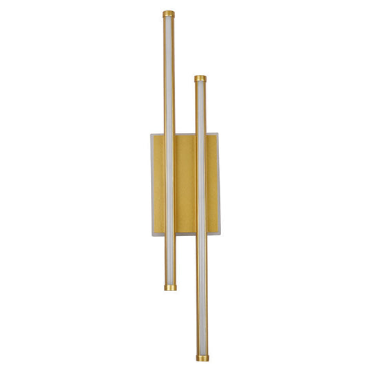 Aplica perete Flame LED 30W 3CCT Erste - vedere frontala design auriu luxos modern

