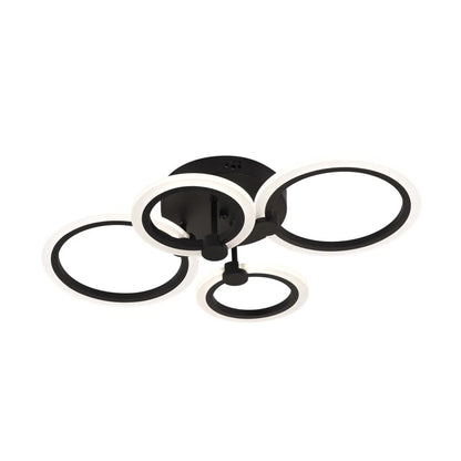 Lustra Urban LED 45W 3CCT 3150lm IP20, Negru, Erste