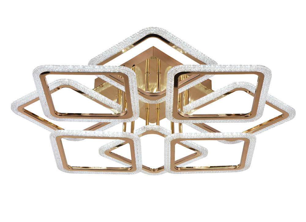 Lustra Veil LED 115W aurie Erste 10925lm - iluminat puternic uniform spatiu vast dining