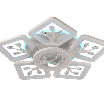 Plafoniera LED Trees 88W alb dimabilă Erste - design organic ramificat modern