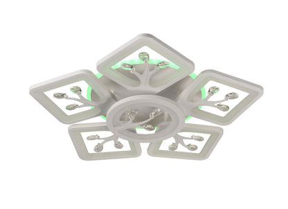 Finisaj alb mat plafoniera LED Trees Erste 3CCT dimabilă 88W