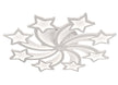 Detaliu design stelar alb plafoniera LED Star Erste 3CCT 11600lm 145W