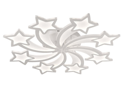 Detaliu design stelar alb plafoniera LED Star Erste 3CCT 11600lm 145W