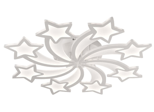 Detaliu design stelar alb plafoniera LED Star Erste 3CCT 11600lm 145W