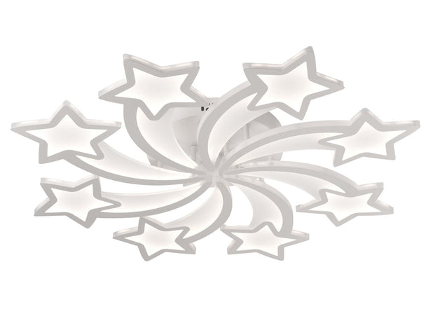 Detaliu design stelar alb plafoniera LED Star Erste 3CCT 11600lm 145W