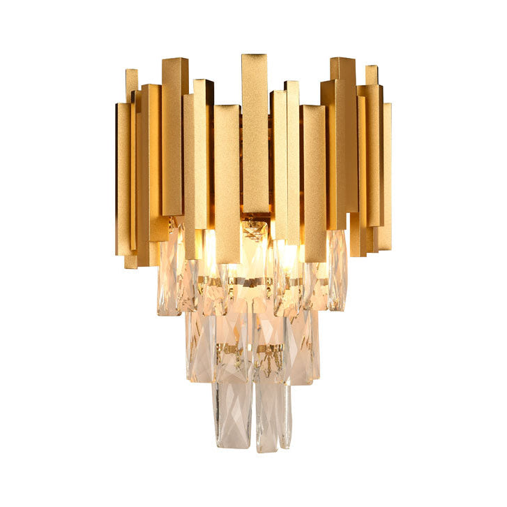 Aplica Cristal 2xE14 aurie Erste - vedere frontala design regal cristale stralucitoare