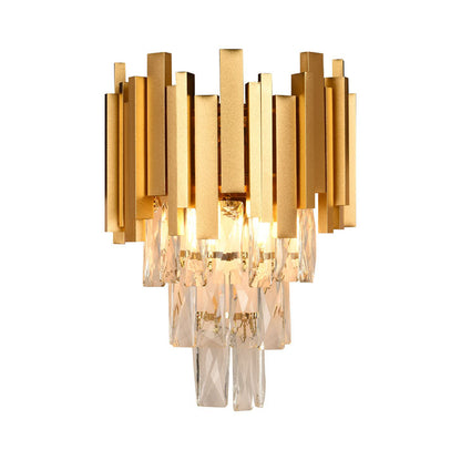 Aplica Cristal 2xE14 aurie Erste - vedere frontala design regal cristale stralucitoare