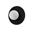 Aplică Felt AP1 B Klausen negru, design modern cu fetru și sticlă, iluminat interior
