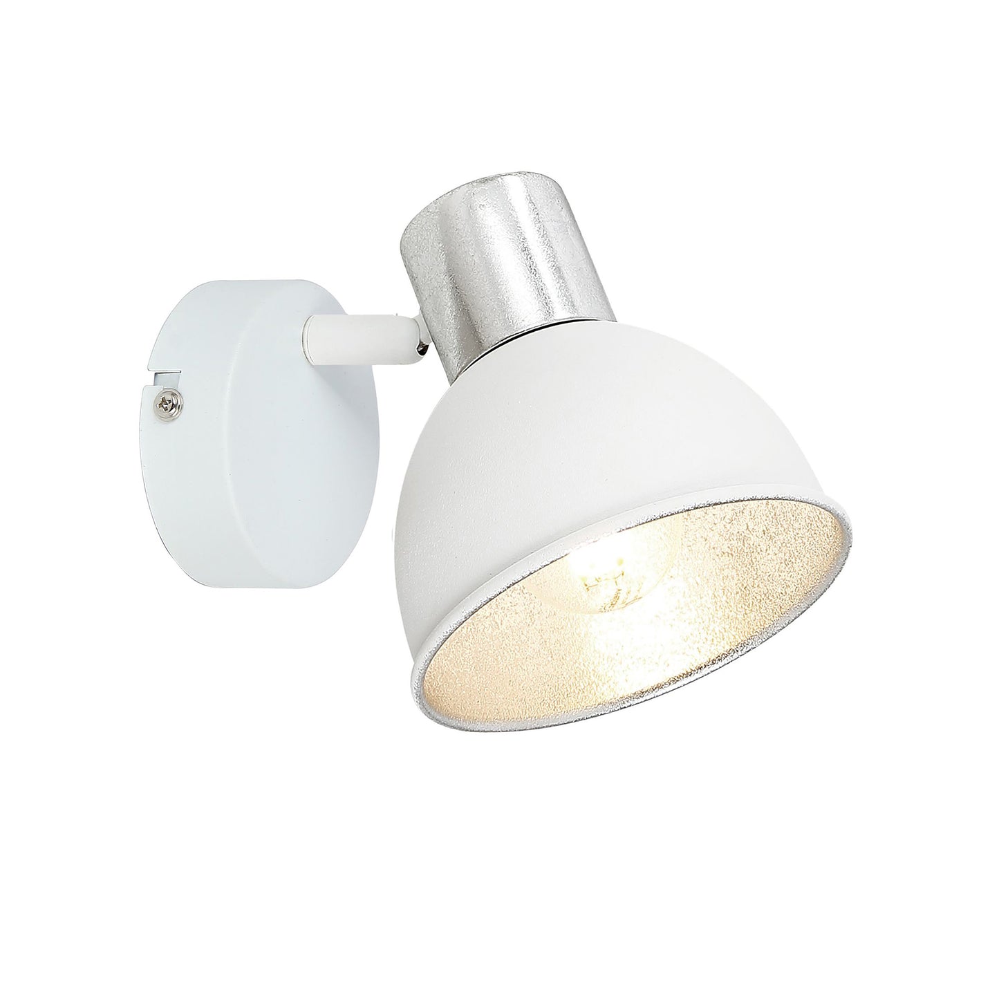 Aplica Fresh AP1 KL161006 alb argintiu, design modern urban, 1xE14, Klausen
