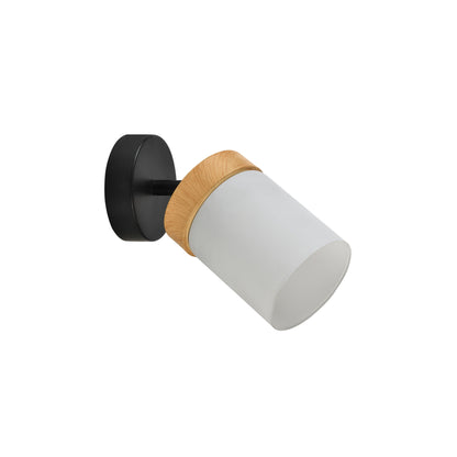 Aplica Frosted AP1 KL161023 negru natur sticla, design modern, 1xE27, Klausen
