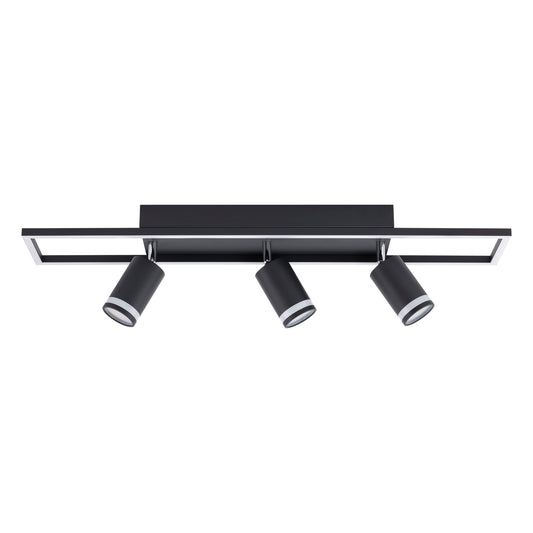 Plafoniera Leyla PL3 KL163020 negru metal, 3xGU10 4000K alb neutru, Klausen
