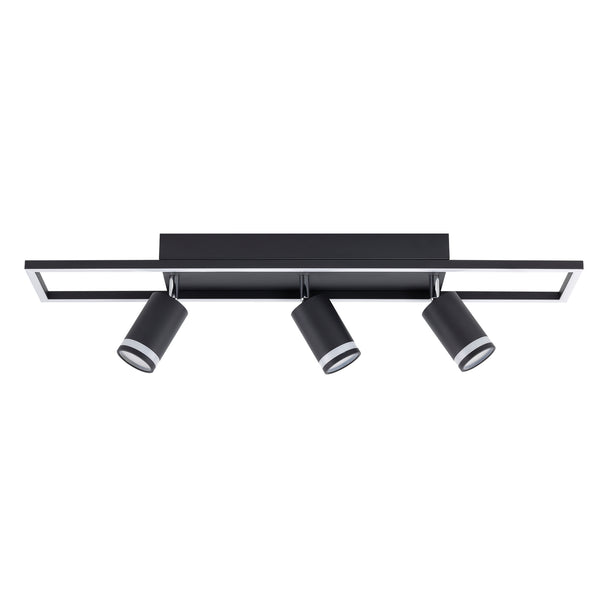 Plafoniera Leyla PL3 KL163020 negru metal, 3xGU10 4000K alb neutru, Klausen
