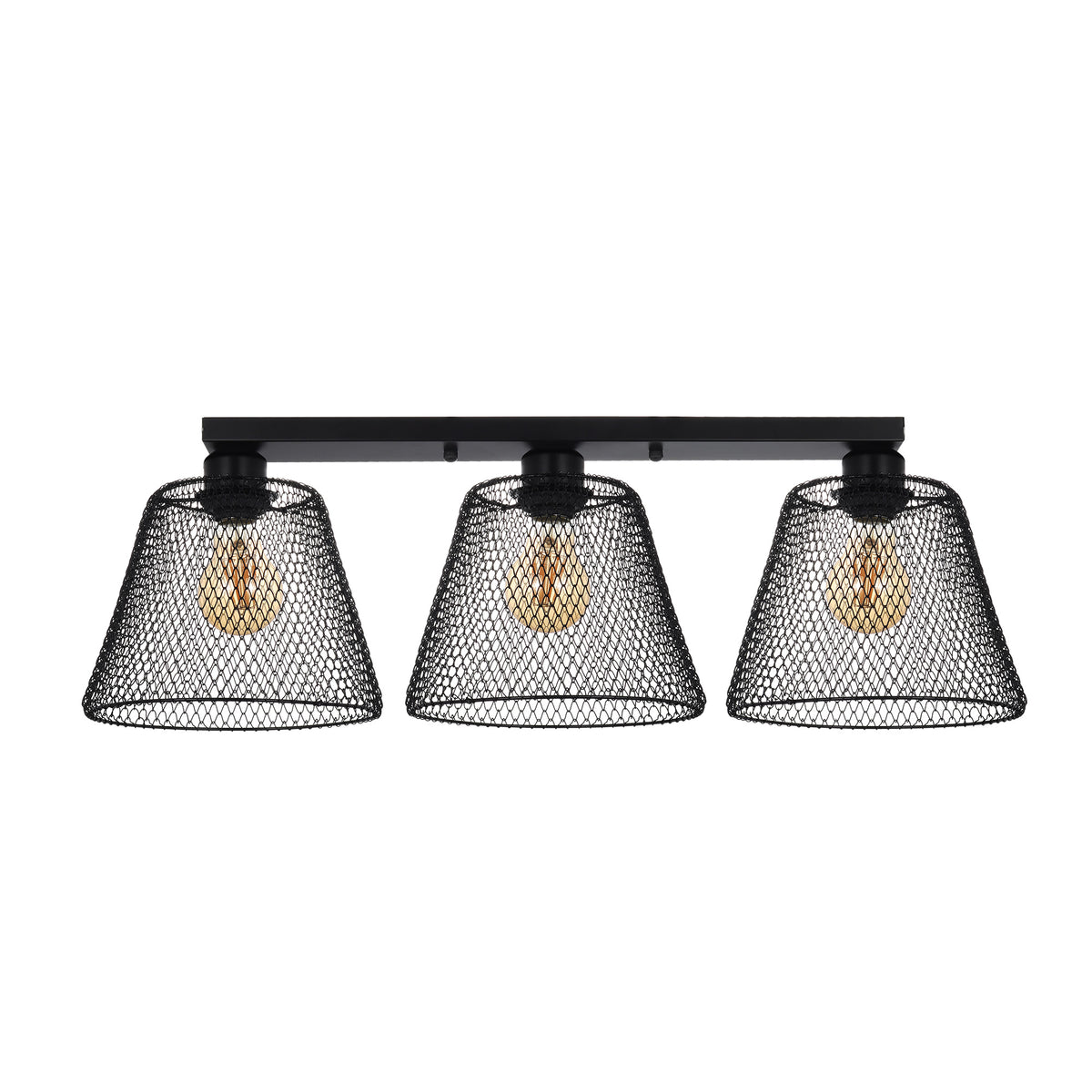 Plafoniera Loana PL3 B KL100098 metal negru, 3xE27, iluminat tavan interior modern, Klausen
