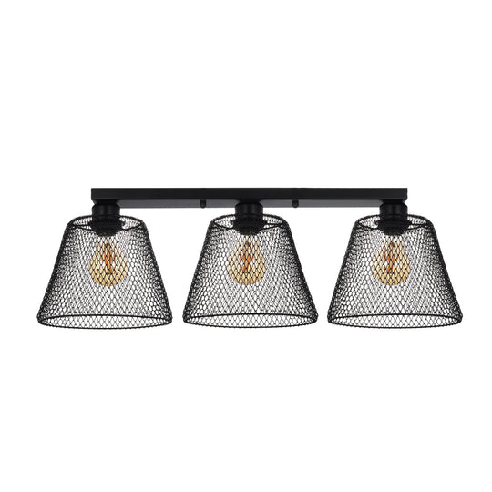 Plafoniera Loana PL3 B KL100098 metal negru, 3xE27, iluminat tavan interior modern, Klausen
