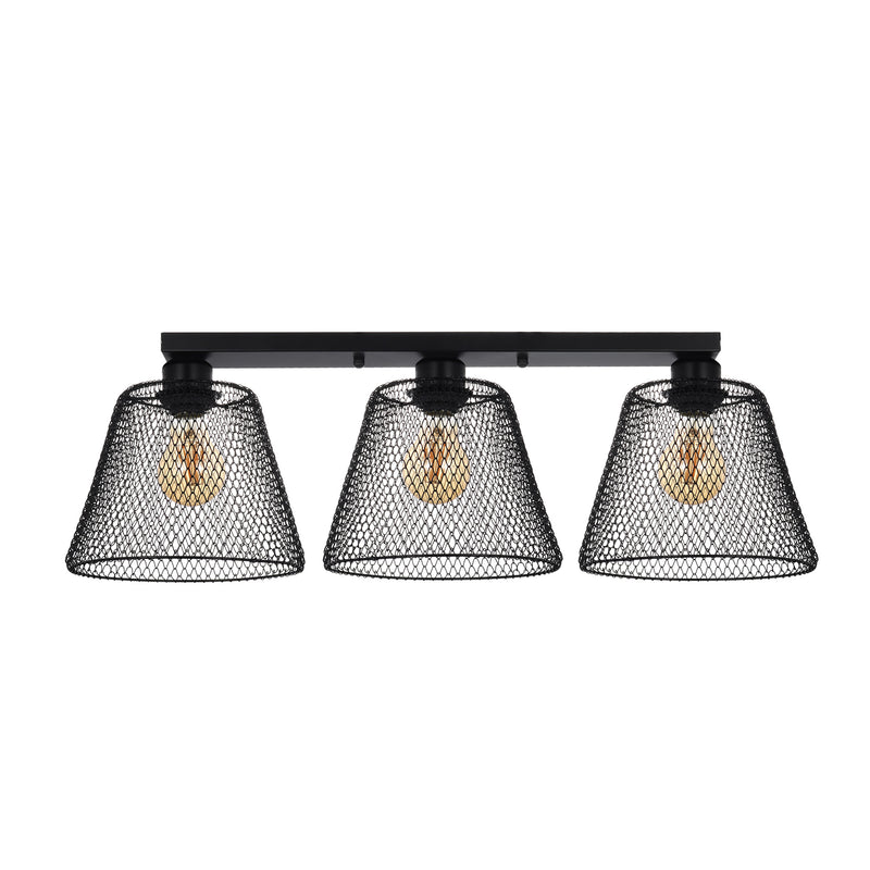 Plafoniera Loana PL3 B KL100098 metal negru, 3xE27, iluminat tavan interior modern, Klausen
