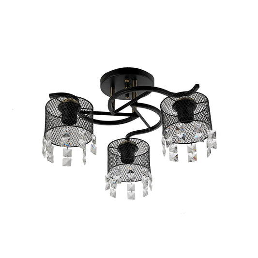 Lustra Lustros PL3 KL100085 metal negru sticla, design clasic Elegance, 3xE27, Klausen
