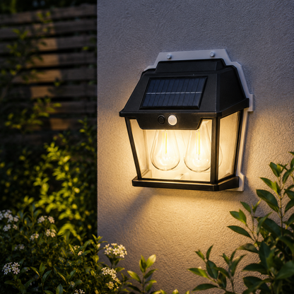 Lampa de grădină solară cu senzor LED, 30x15cm