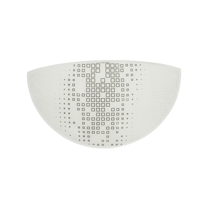 Aplică perete Merlin D300-2 KL5895 metal alb negru sticlă albă, design clasic Simplicity, 1xE27, Klausen
