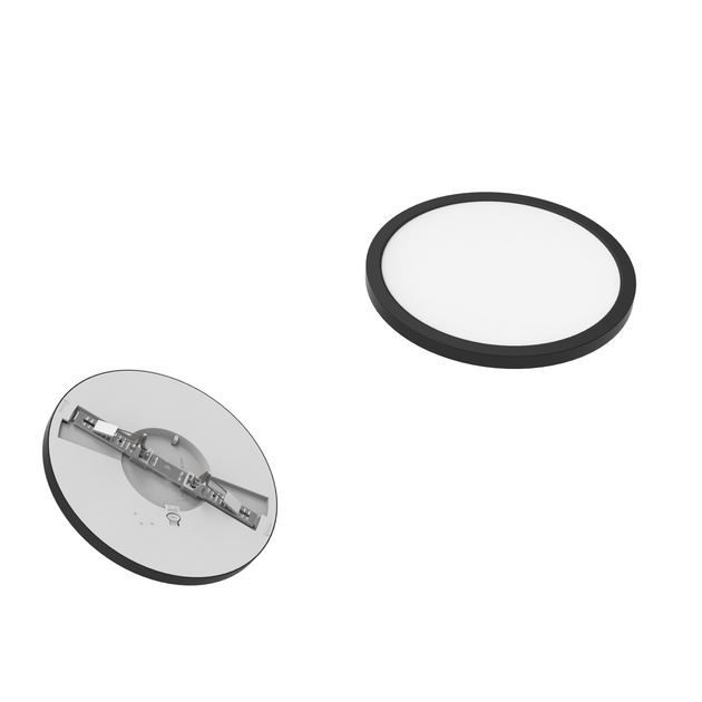 Plafonieră LED Klausen Nebula 18W neagră, corp de iluminat smart pentru interior
