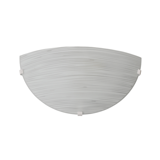 Aplică perete Noe D300-2 KL6002 metal alb sticlă albă, design clasic Simplicity, 1xE27, Klausen
