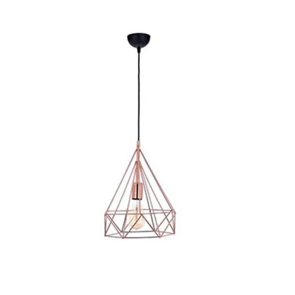 Pendul Piramit 1Xe27 Negru Cupru – OKTAY | 10101