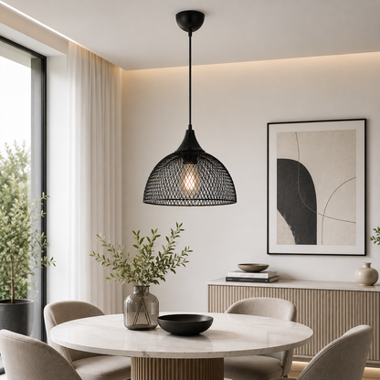 Pendul Esin 1XE27, negru, Oktay