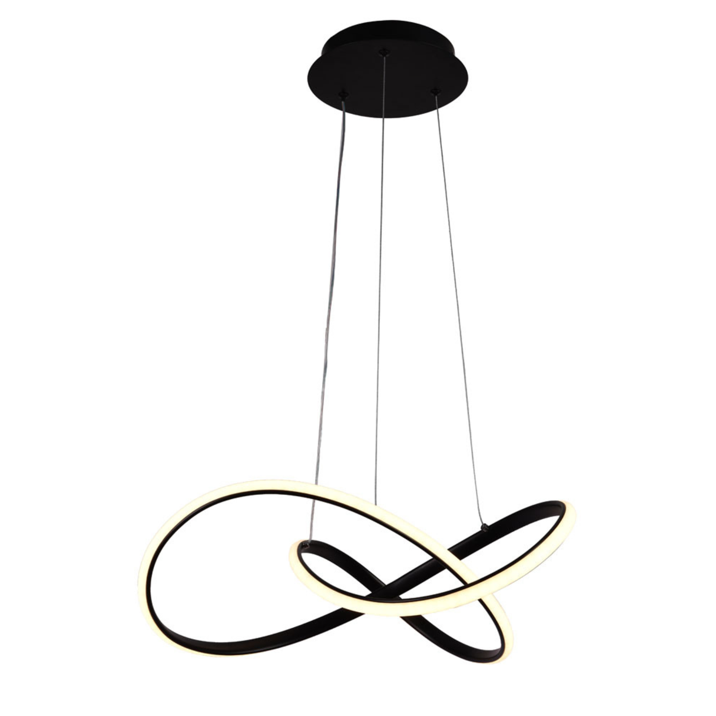 Pendul Libra LED 55W 3CCT 3410lm negru - ERSTE